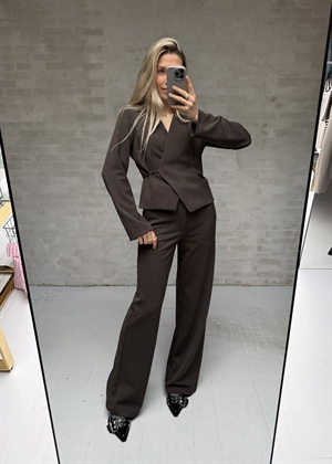 Simmi bluse Dark Brown Neo Noir 